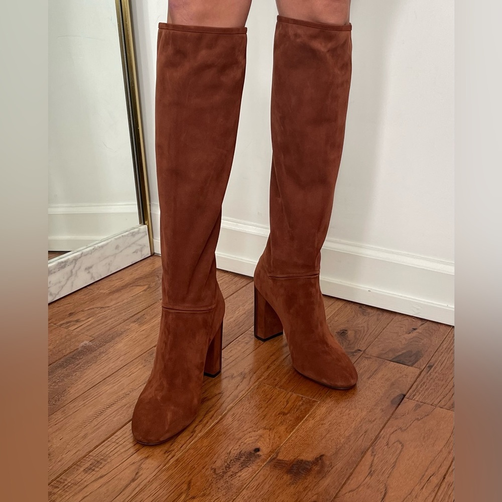 NEW Loro Piana Jeanne Suede Knee Boots